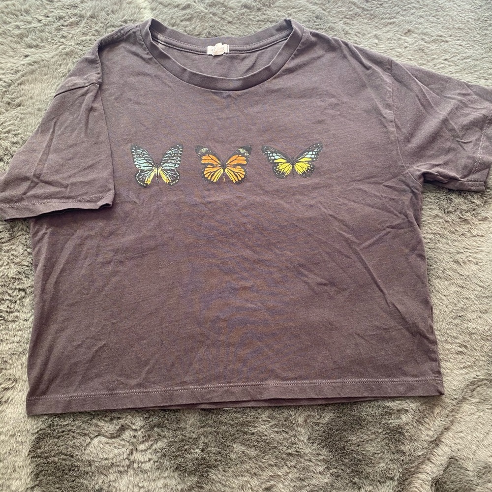 Butterfly crop top